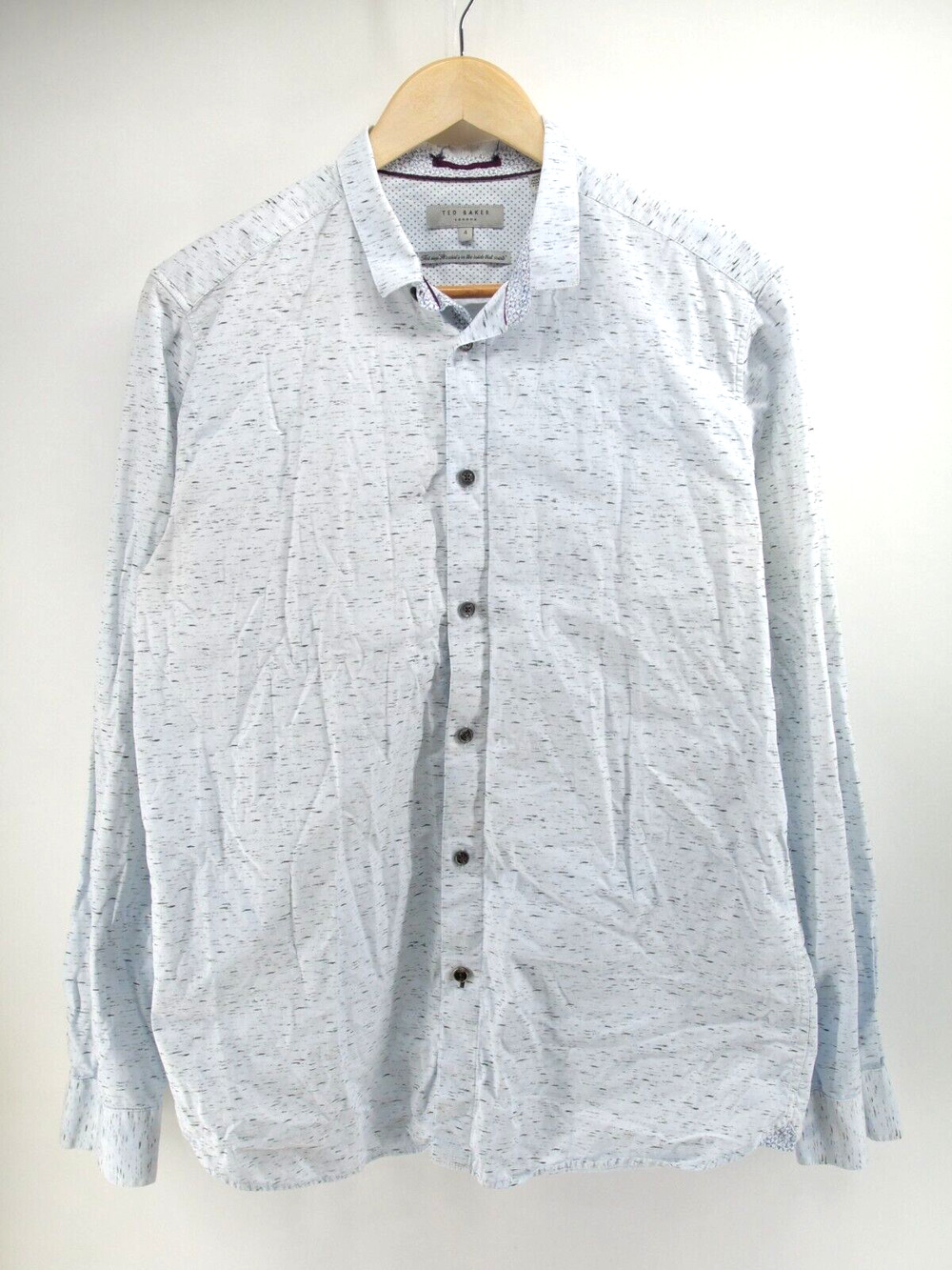 Ted Baker London Men's Flip Cuff Button Up Long Sleeve Shirt Size 4